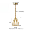 Minimalist gold faceted bubble glass led hanging light dining room