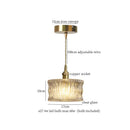 Minimalist gold faceted bubble glass led hanging light dining room