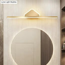 Minimalist gold finish led vanity light for bathroom walls