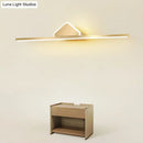 Minimalist gold finish led vanity light for bathroom walls