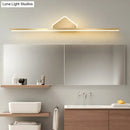 Minimalist gold finish led vanity light for bathroom walls