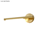 Minimalist gold led wall light bedroom sconce with acrylic diffuser