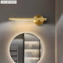 Minimalist gold led wall light bedroom sconce with acrylic diffuser