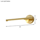 Minimalist gold led wall light bedroom sconce with acrylic diffuser