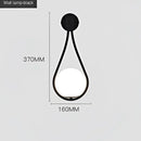 Minimalist gold marble glass ball wall lamp for living room