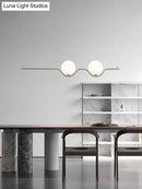 DecorBites™ Sleek Metal Island Pendant - Elegant Glass Ceiling Light for Dining Table