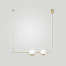 DecorBites™ Sleek Metal Island Pendant - Elegant Glass Ceiling Light for Dining Table