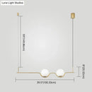 DecorBites™ Sleek Metal Island Pendant - Elegant Glass Ceiling Light for Dining Table