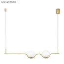 DecorBites™ Sleek Metal Island Pendant - Elegant Glass Ceiling Light for Dining Table