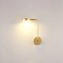 DecorBites™ Golden Metal LED Sconce: Stylish Round Wall Mounted Lamp for Bedrooms