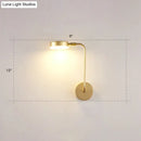 DecorBites™ Golden Metal LED Sconce: Stylish Round Wall Mounted Lamp for Bedrooms
