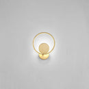 Gold LED Round Shape Wall Sconce