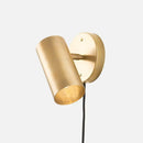 Minimalist gold metal wall lamp bedside spotlight for bedroom