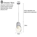 Minimalist gold nordic pendant lights kitchen glass shade decor
