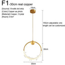 Minimalist gold nordic pendant lights kitchen glass shade decor