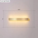 Minimalist gold plated led wall sconce living room bar light