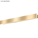 Minimalist gold plated led wall sconce living room bar light