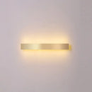 Minimalist gold plated led wall sconce living room bar light