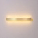 Minimalist gold plated led wall sconce living room bar light