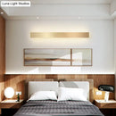 Minimalist gold plated led wall sconce living room bar light