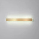 Minimalist gold plated led wall sconce living room bar light