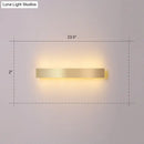 Minimalist gold plated led wall sconce living room bar light