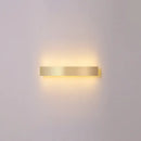 Minimalist gold plated led wall sconce living room bar light