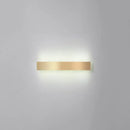 Minimalist gold plated led wall sconce living room bar light