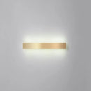Minimalist gold plated led wall sconce living room bar light