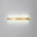 Minimalist gold plated led wall sconce living room bar light