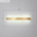 Minimalist gold plated led wall sconce living room bar light