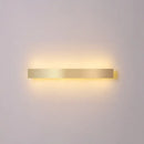 Minimalist gold plated led wall sconce living room bar light