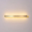Minimalist gold plated led wall sconce living room bar light