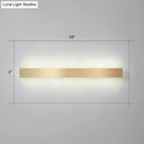 Minimalist gold plated led wall sconce living room bar light