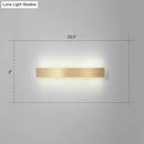 Minimalist gold plated led wall sconce living room bar light