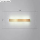 Minimalist gold plated led wall sconce living room bar light