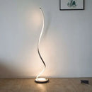 Minimalist gold standing lamp living room warm led light strip