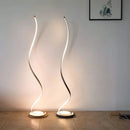 Minimalist gold standing lamp living room warm led light strip