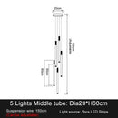 Minimalist gold & white elegant led chandelier for living room