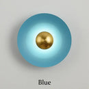 Minimalist golden macaroon led wall lamp bedroom ambient light