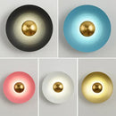 Minimalist golden macaroon led wall lamp bedroom ambient light