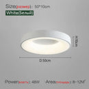 Minimalist gray round dining room ceiling lamp