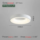 Minimalist gray round dining room ceiling lamp