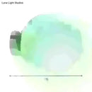 Minimalist green glass spherical sconce light balcony wall lamp