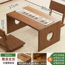 Minimalist light brown bamboo folding table bedroom tea desk