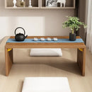 Minimalist light brown bamboo folding table bedroom tea desk