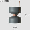 Minimalist matte black & off-white pendant light dining room forged iron