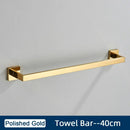 Minimalist matte black stainless steel bathroom accessories set