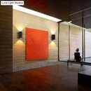 DecorBites™ Outdoor Wall LED Sconce Lamp: Tube Shaped, Metallic Minimalism, Black