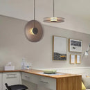 Minimalist matte glass pendant lights for dining room warm led illumination